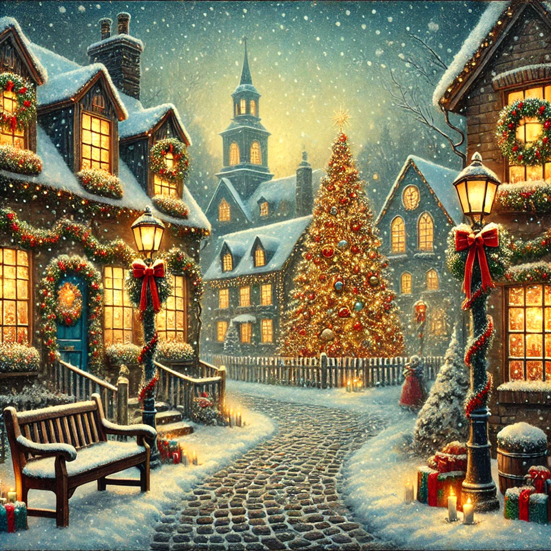 Christmas Vintage Towns & Landscapes
