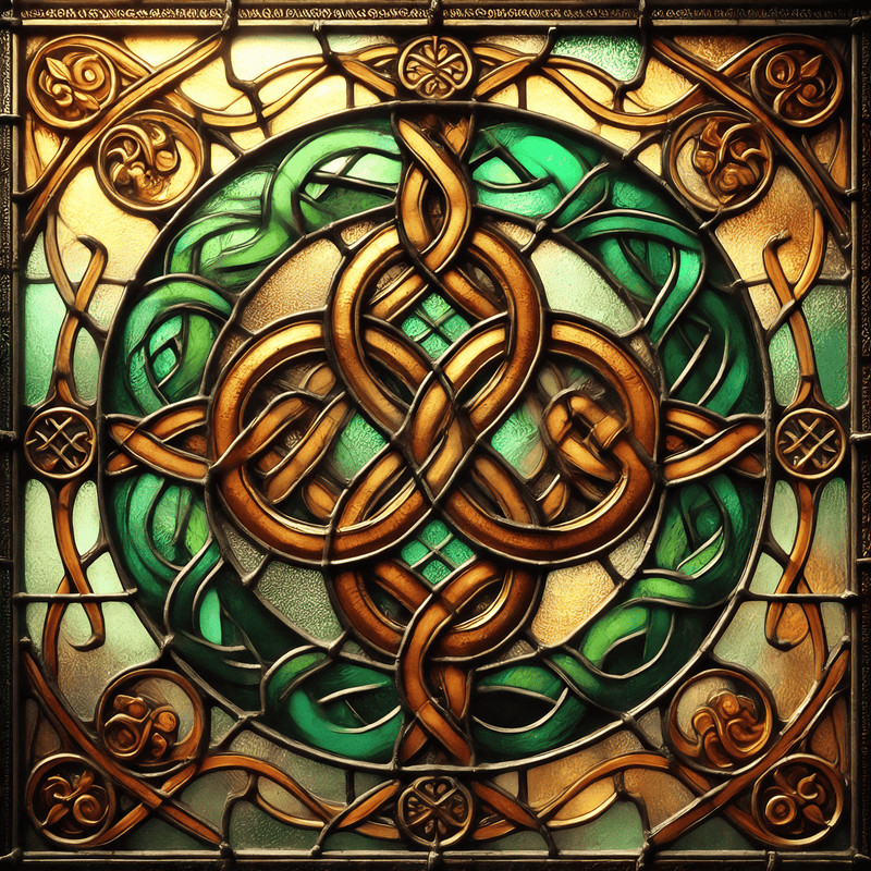 St. Patrick's Day Stained Glass