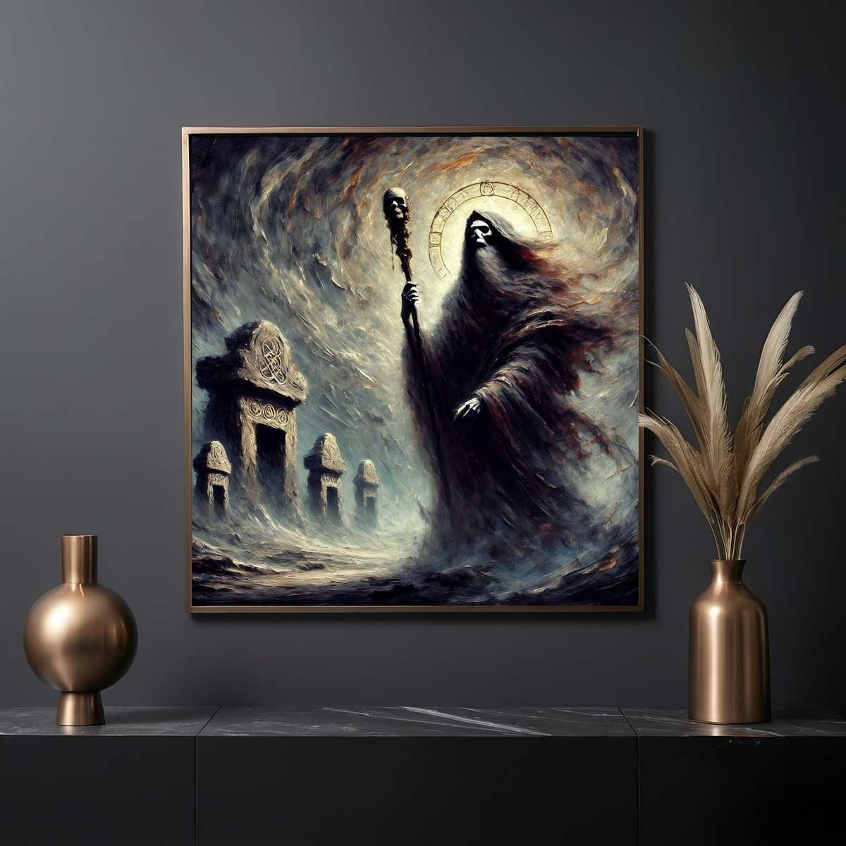 Dullahan Celtic Reaper Dark Mythological Art Gothic Irish Folklore Wall Décor (Digital Download)