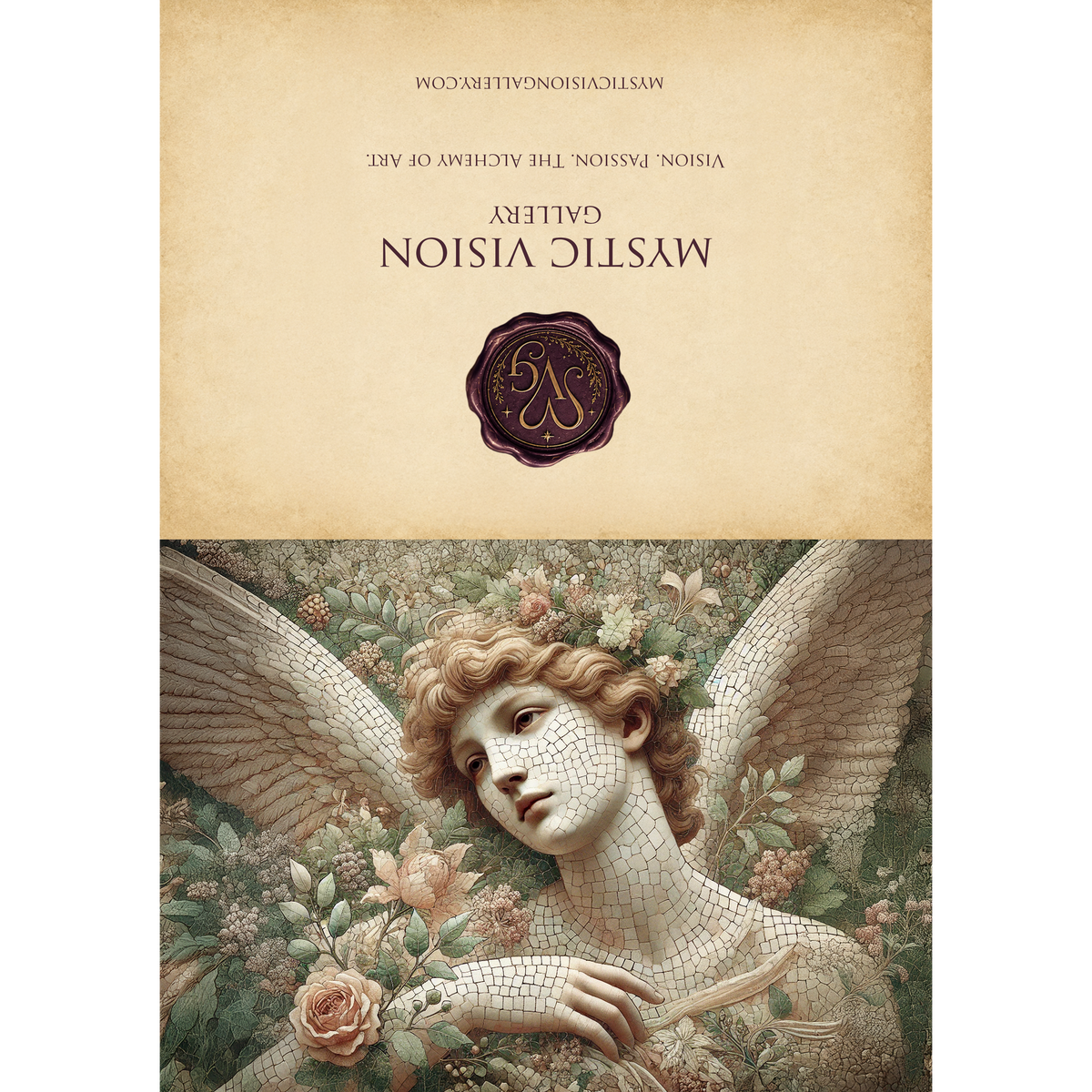 Angel Sympathy Card, Spiritual Art Memorial (Digital Download)