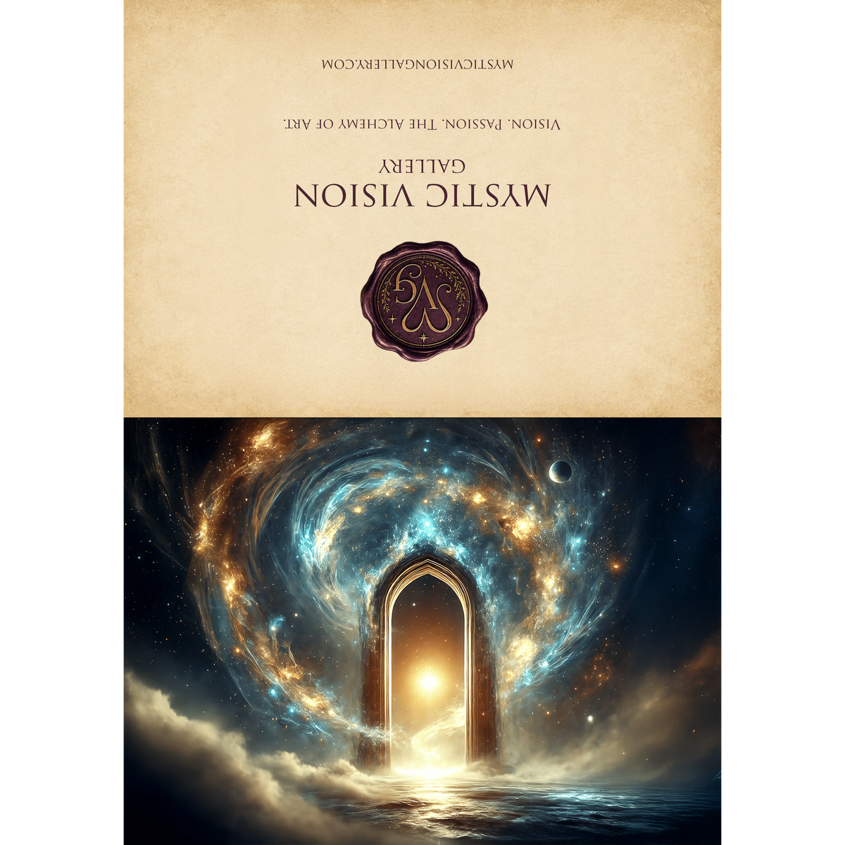 Celestial Gateway Sympathy Card, Spiritual Encouragement (Digital Download)