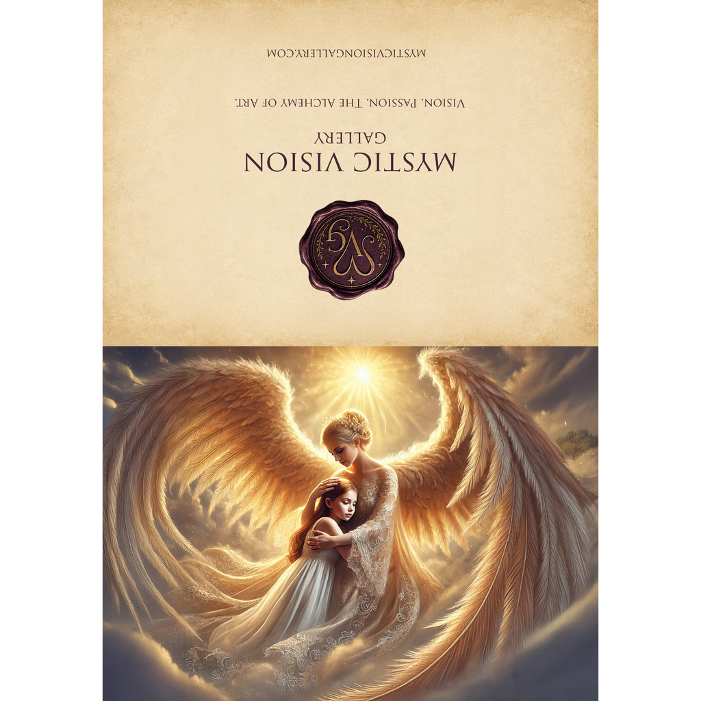 Guardian Angel Embrace Card, Sympathy Gift (Digital Download)