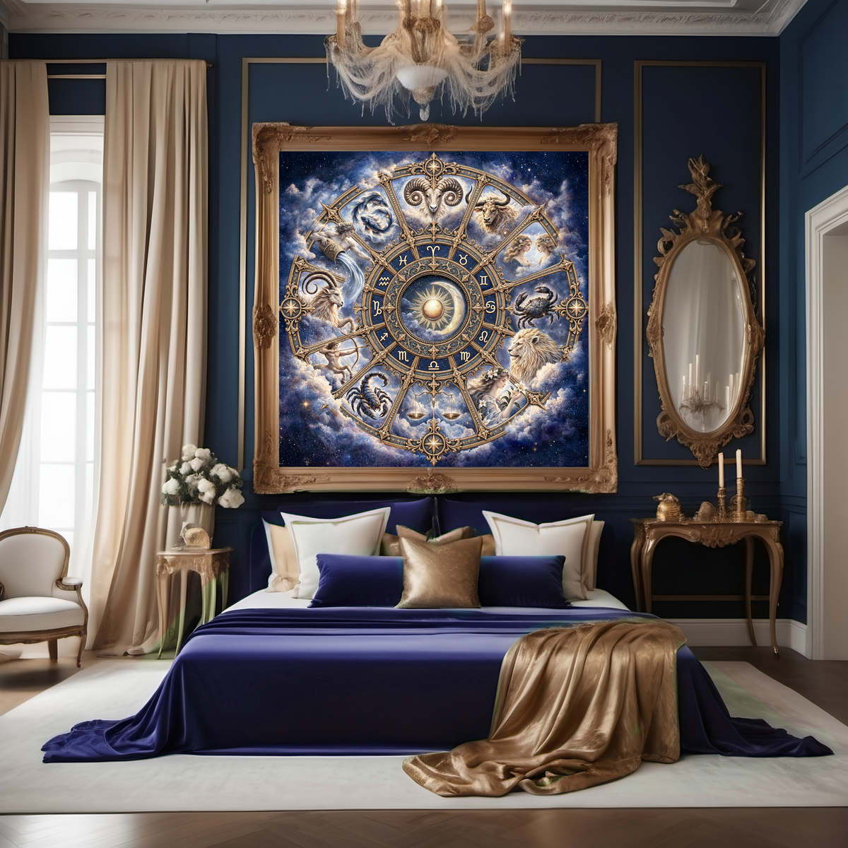 The Gilded Zodiac - A Celestial Mandala