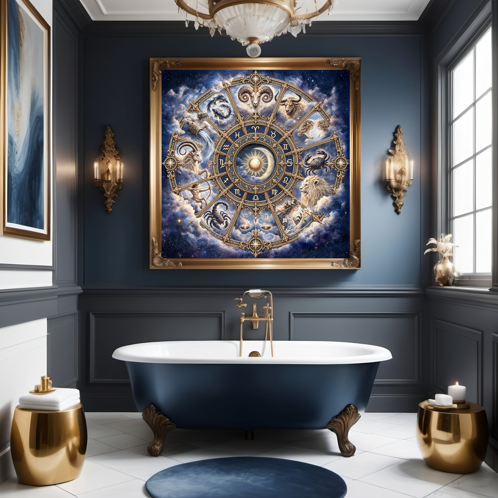 The Gilded Zodiac - A Celestial Mandala