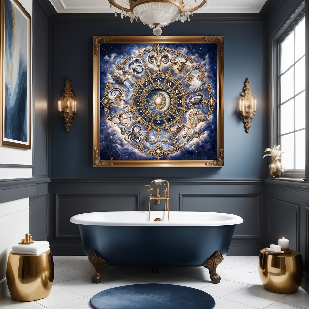 The Gilded Zodiac - A Celestial Mandala