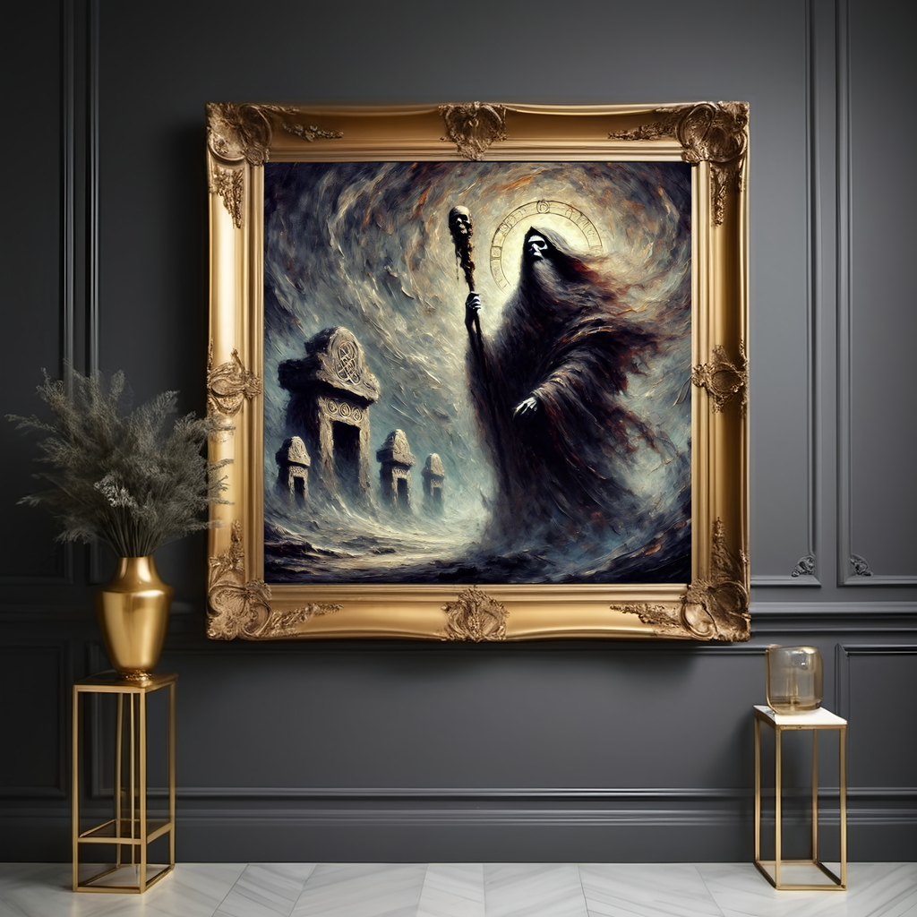 Dullahan Celtic Reaper Dark Mythological Art Gothic Irish Folklore Wall Décor (Digital Download)