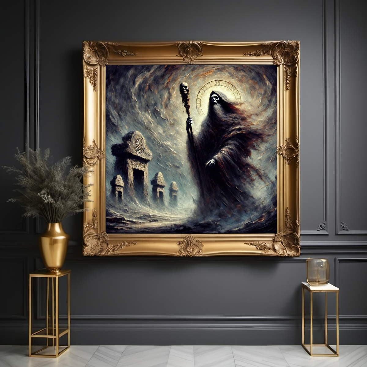 Dullahan Celtic Reaper Dark Mythological Art Gothic Irish Folklore Wall Décor (Digital Download)