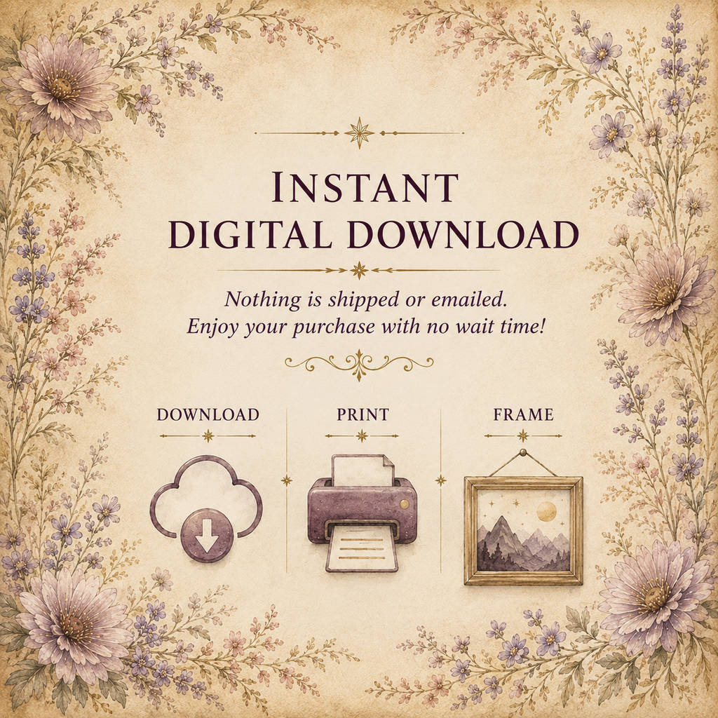 Libra Zodiac Constellation Celestial Scales Fantasy Astrology Wall Art Cosmic Balance Artwork (Digital Download)