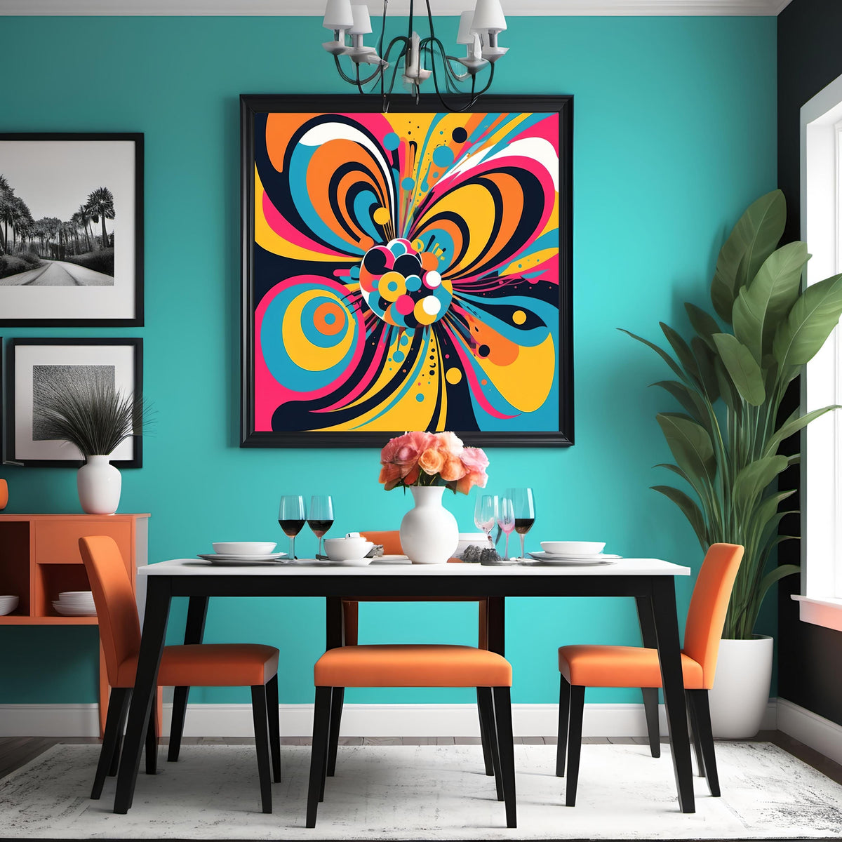 Abstract Pop Art Print: Vibrant Graphic Decor (Digital Download)