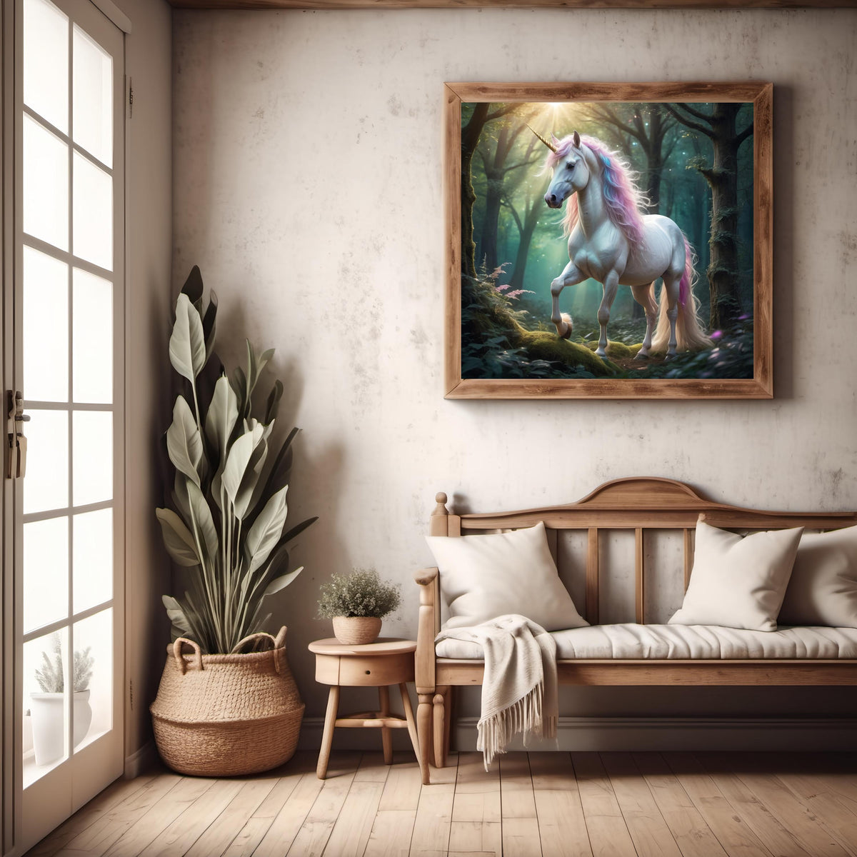 Magical Unicorn Forest Art Print: Dreamy Fantasy Decor (Digital Download)