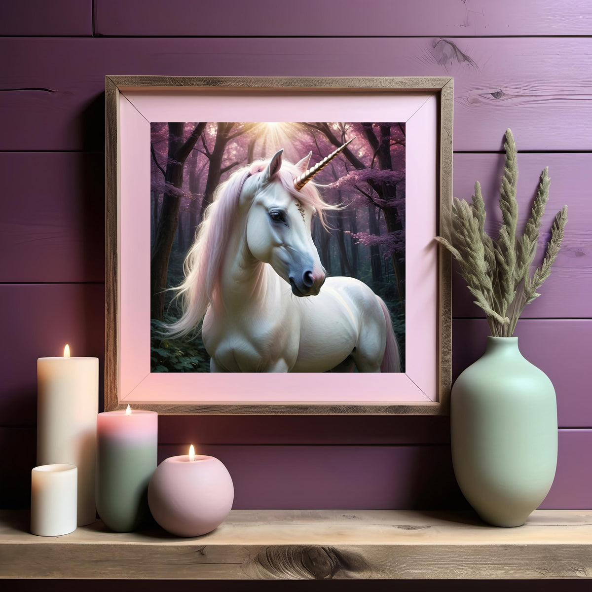 Mystical Unicorn Art Print: Fantasy Home Decor (Digital Download)