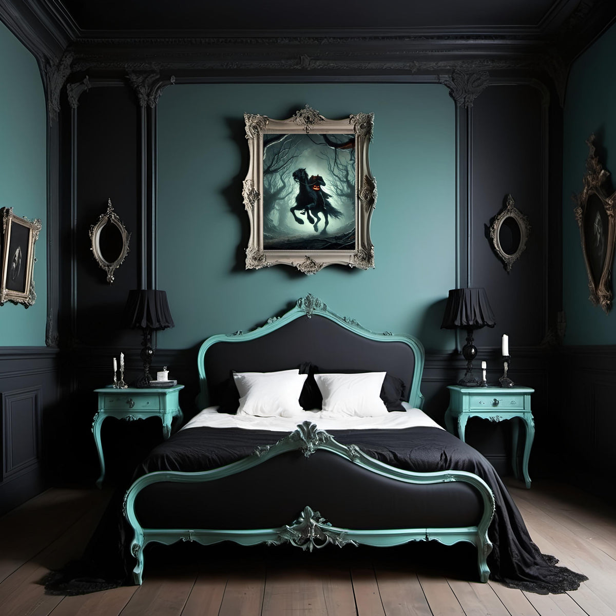 Headless Horseman Art Print: Gothic Halloween Decor (Digital Download)