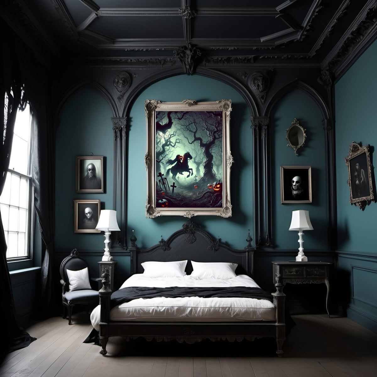 Headless Horseman Print: Gothic Halloween Decor (Digital Download)