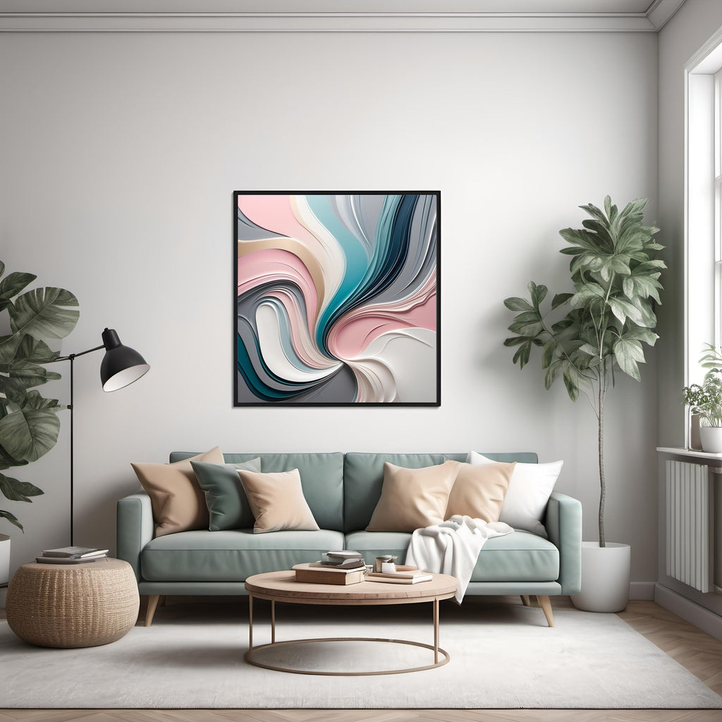 Abstract Pastel Art Print: Modern Neutral Wall Decor (Digital Download)