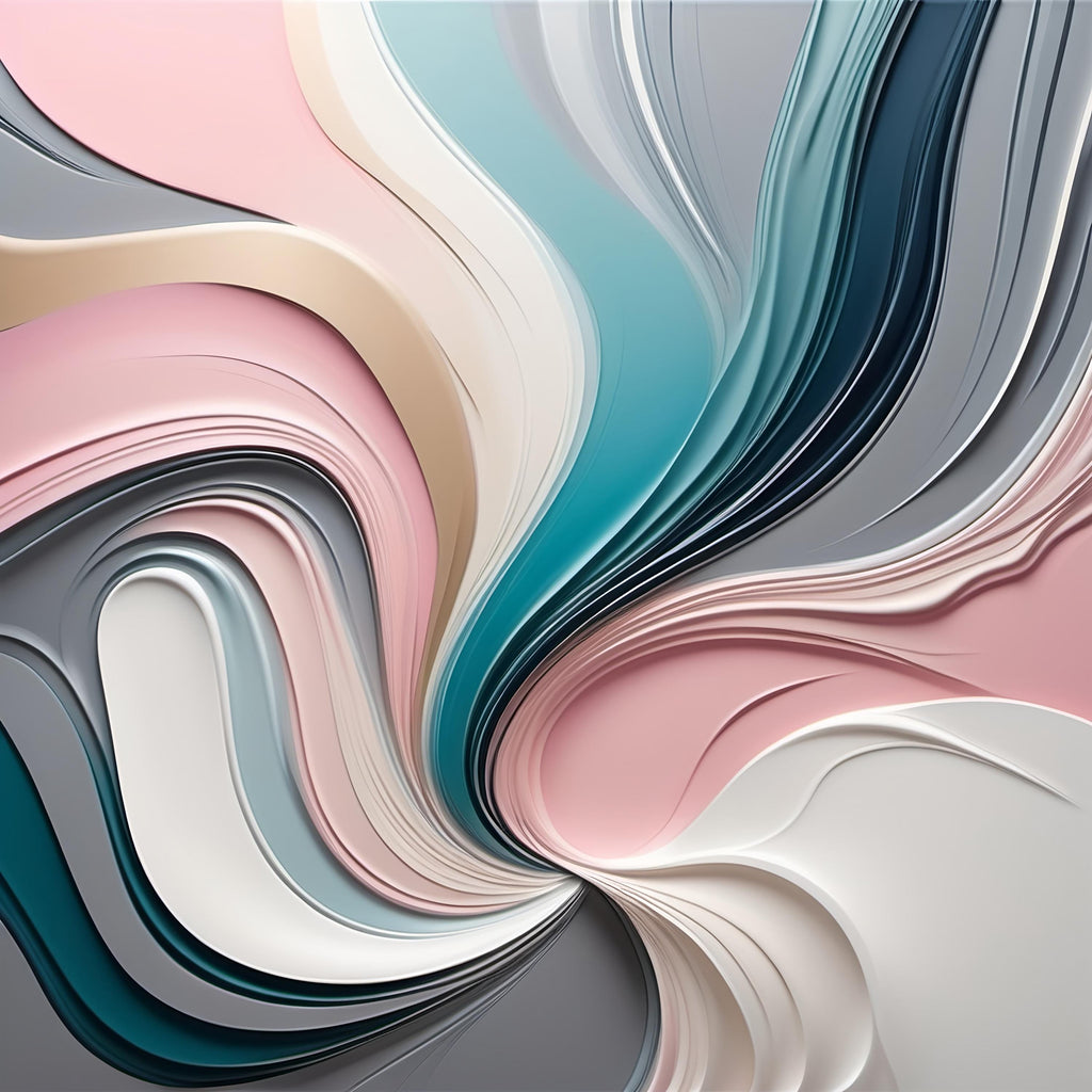 Abstract Pastel Art Print: Modern Neutral Wall Decor (Digital Download)