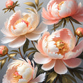 Coral Peony Floral Print: Elegant Botanical Wall Art (Digital Download)