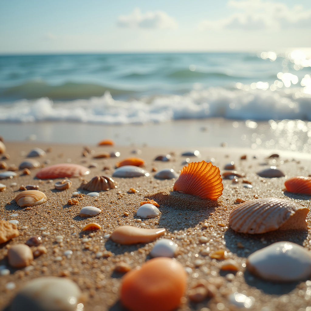 Sandy Beach Digital Print: Ultra Realistic Coastal Seascape (Digital Download)