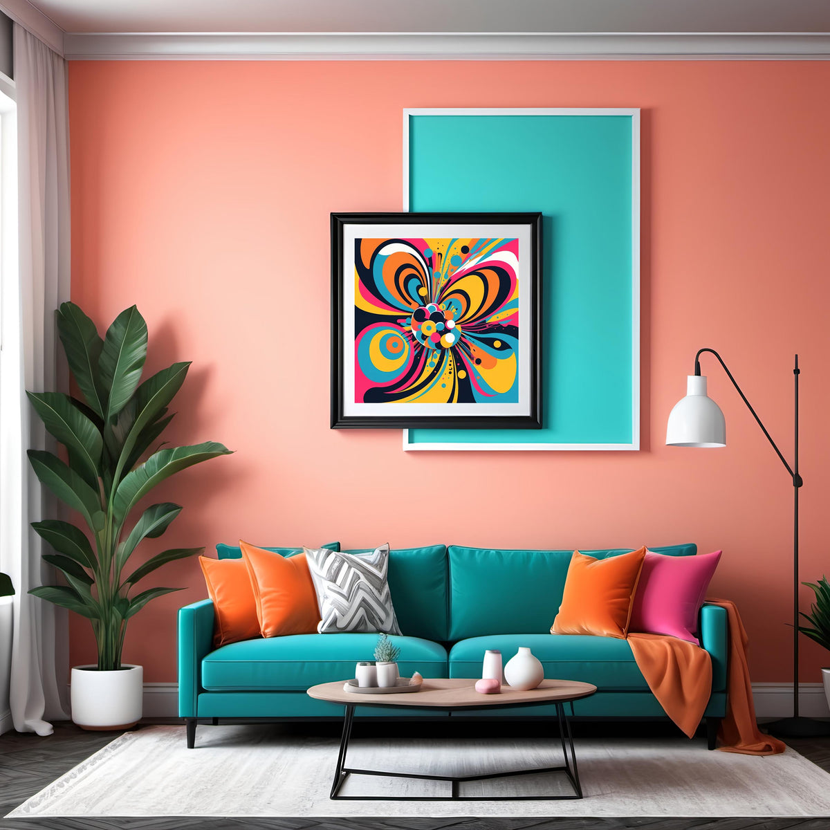 Abstract Pop Art Print: Vibrant Graphic Decor (Digital Download)