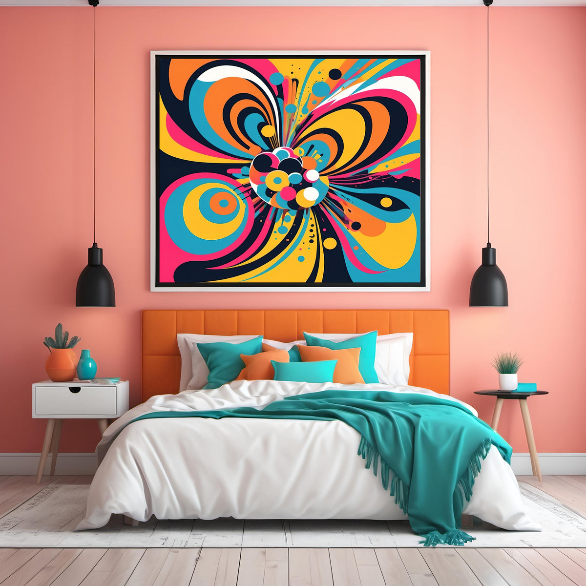 Abstract Pop Art Print: Vibrant Graphic Decor (Digital Download)