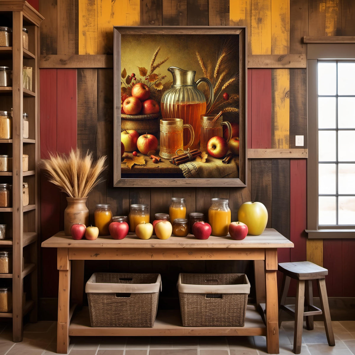 Victorian Apple Cider Print: Rustic Fall Harvest, Farmhouse Decor (Digital Download)