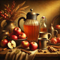 Rustic Apple Cider Still Life Print: Victorian Autumn Decor (Digital Download)