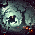 Headless Horseman Print: Gothic Halloween Decor (Digital Download)
