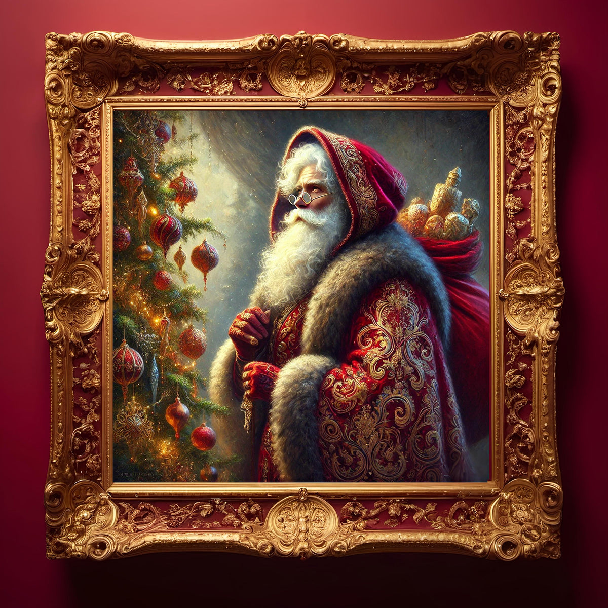 Victorian Santa Claus Print: Nostalgic Christmas Wall Art (Digital Download) 2