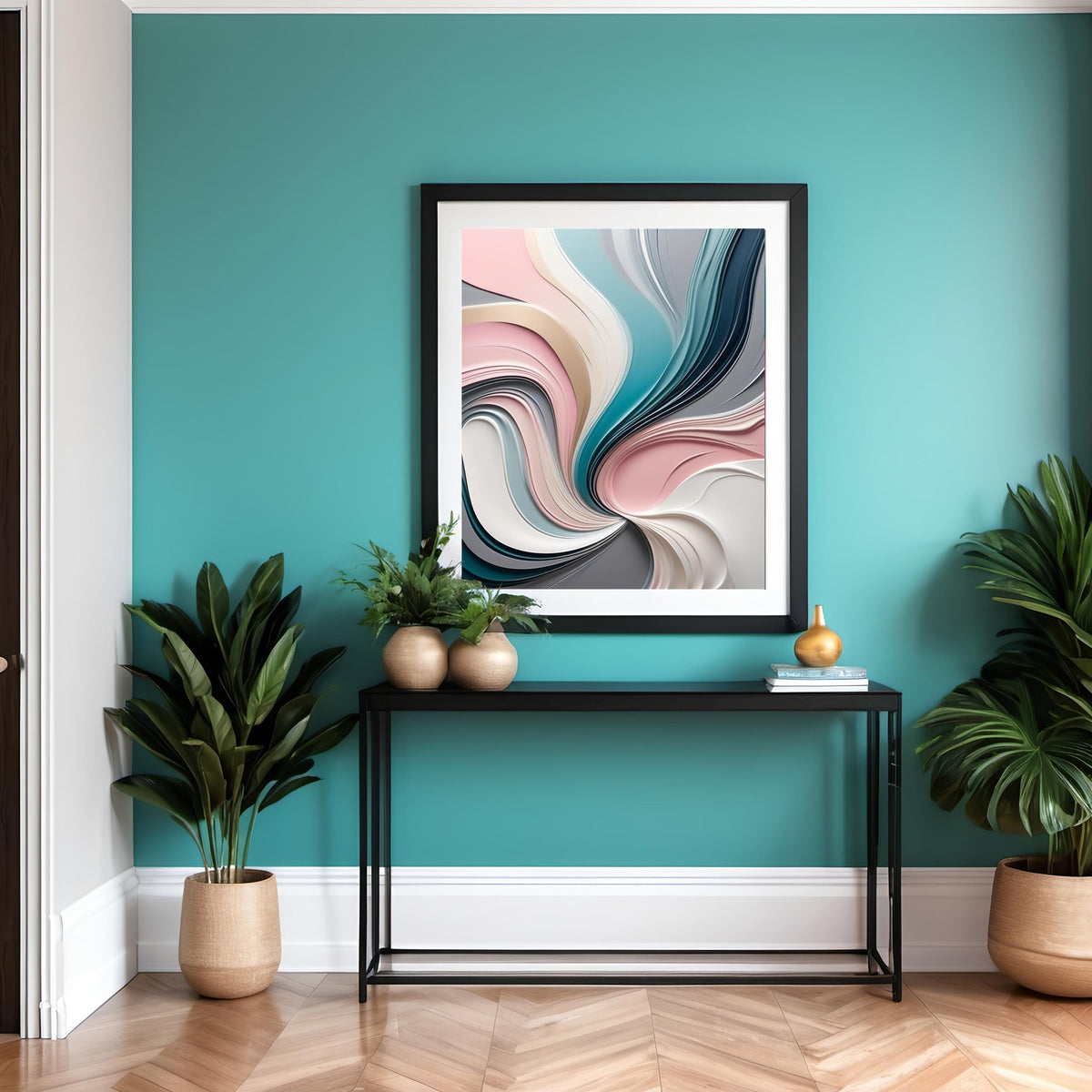 Abstract Pastel Art Print: Modern Neutral Wall Decor (Digital Download)
