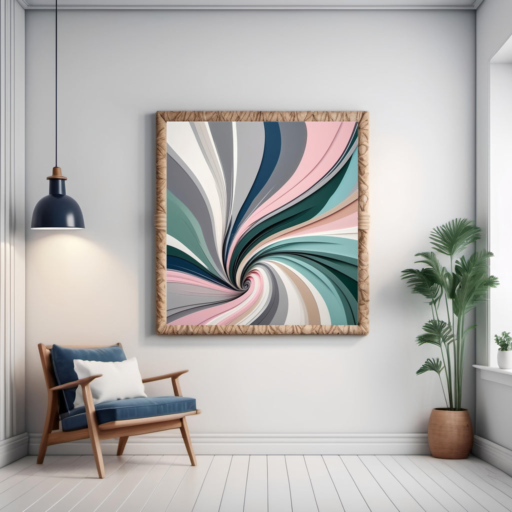 Abstract Gray Neutral Art Print: Modern Minimalist Decor (Digital Download 4096x4096 pixels)