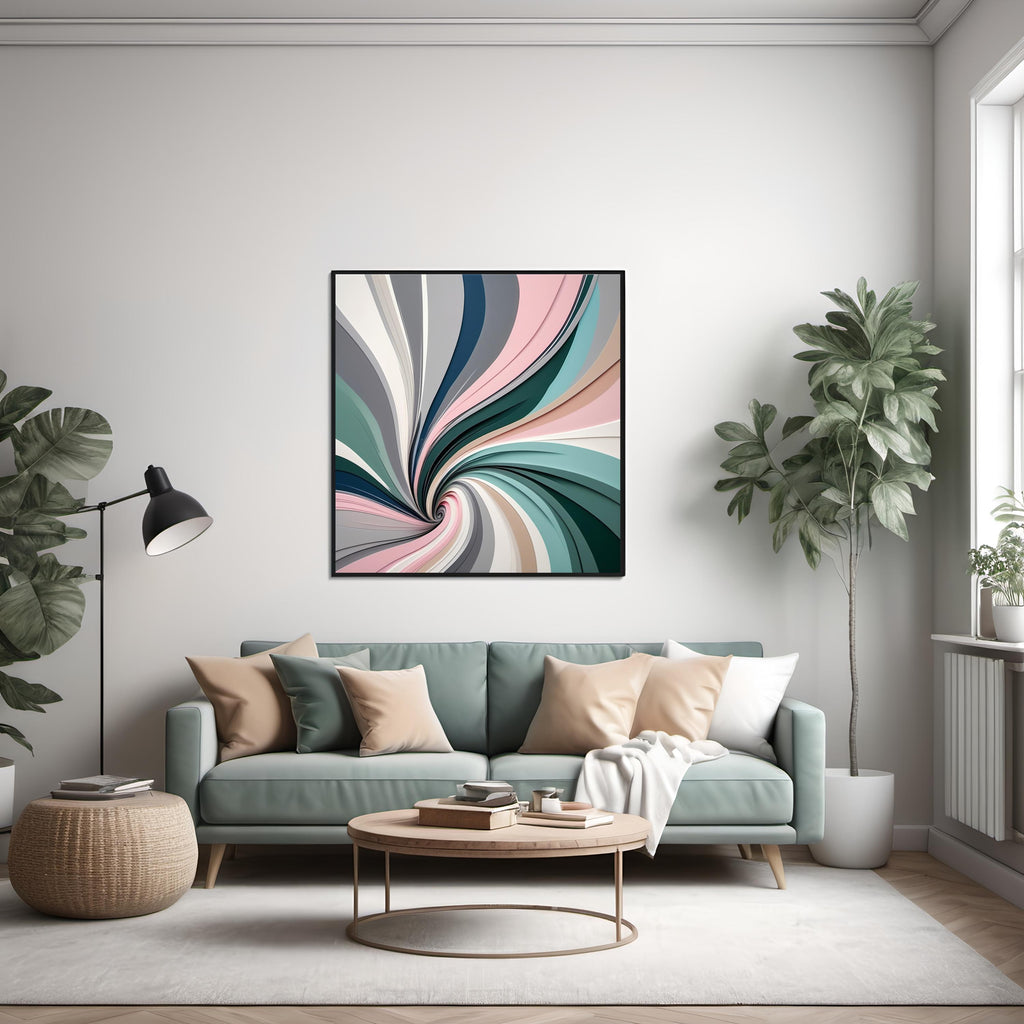 Abstract Gray Neutral Art Print: Modern Minimalist Decor (Digital Download 4096x4096 pixels)