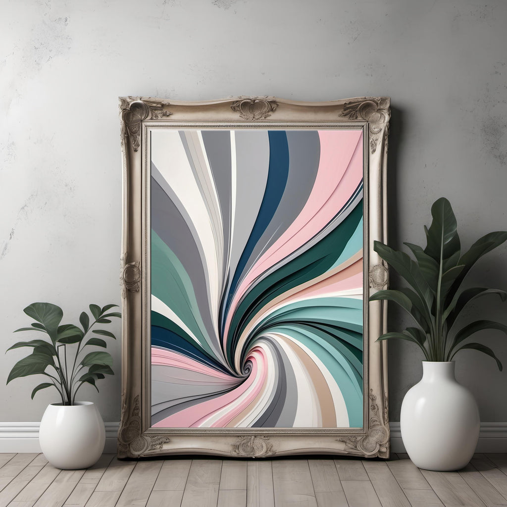 Abstract Gray Neutral Art Print: Modern Minimalist Decor (Digital Download 4096x4096 pixels)