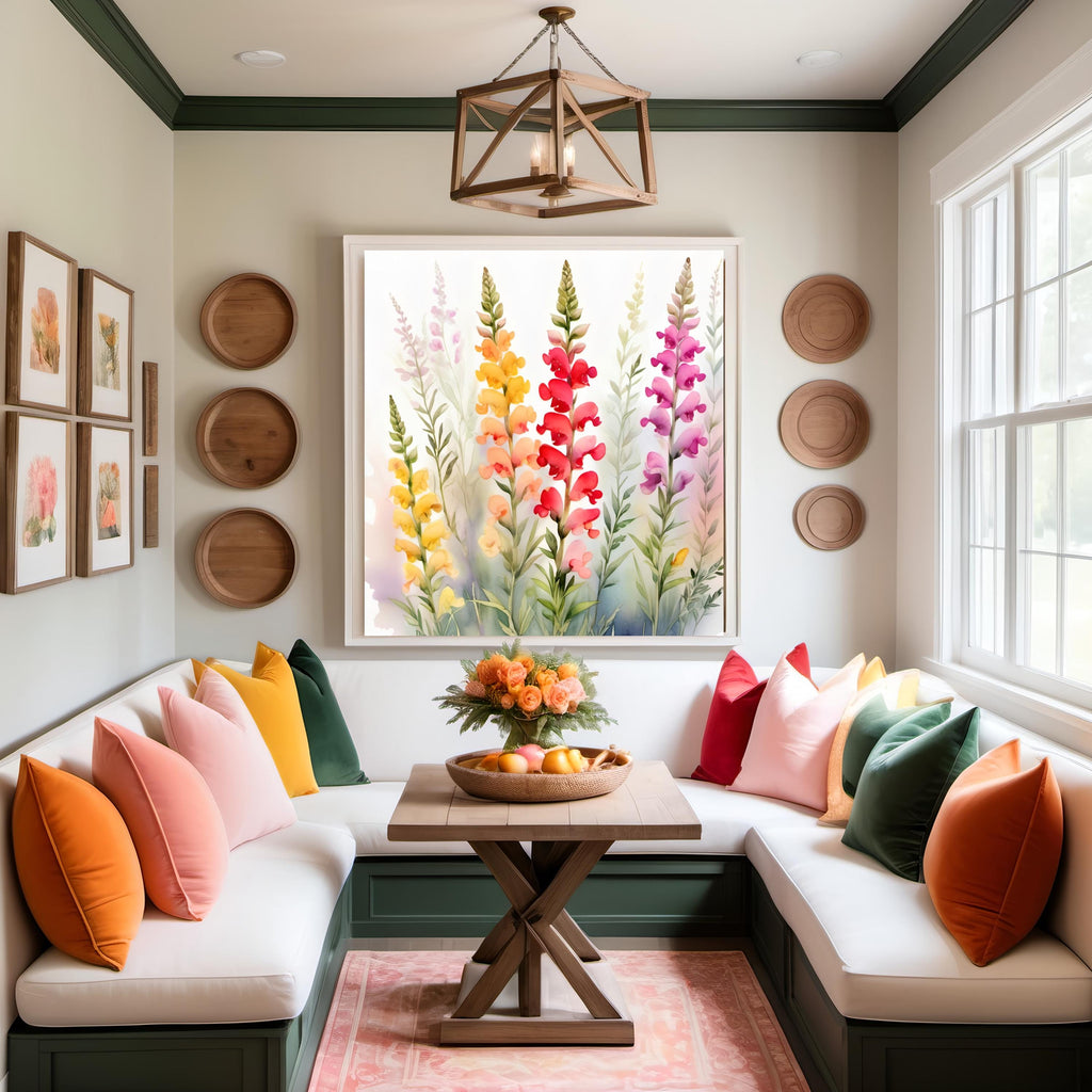 Snapdragon Watercolor Print: Vibrant Floral Wall Art (Digital Download)