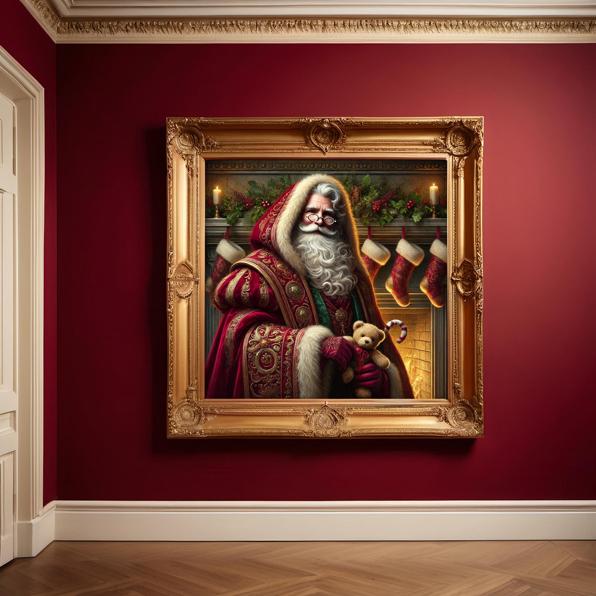 Vintage Santa Claus Print: Regal Christmas Decor (Digital Download)