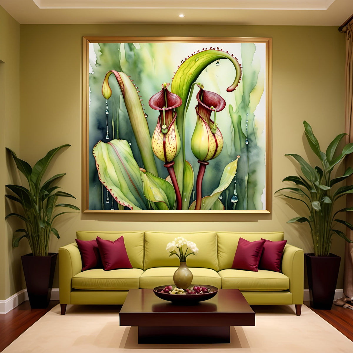 Pitcher Plant Art Print: Botanical Nature Wall Decor (Digital Download)
