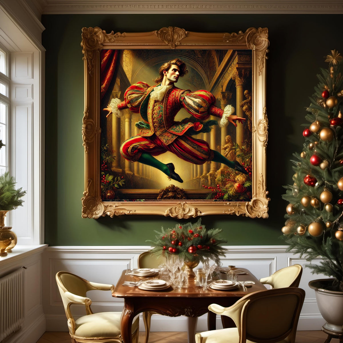 Ten Lords a-Leaping Print: Victorian Christmas Nobleman Artwork (Digital Download)