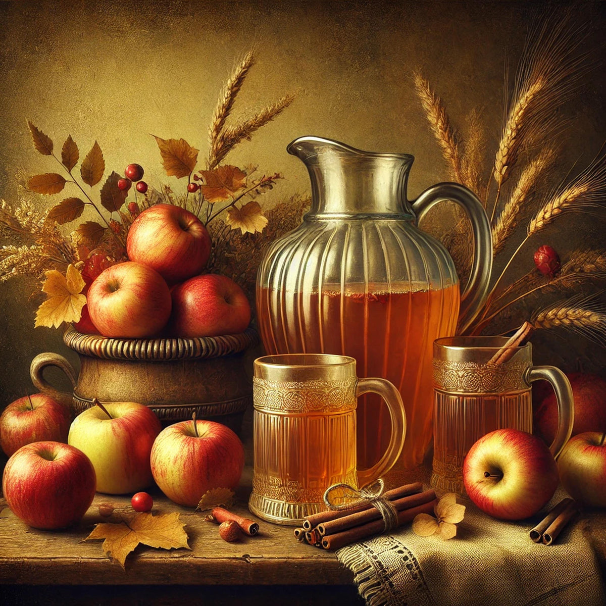 Victorian Apple Cider Print: Rustic Fall Harvest, Farmhouse Decor (Digital Download)