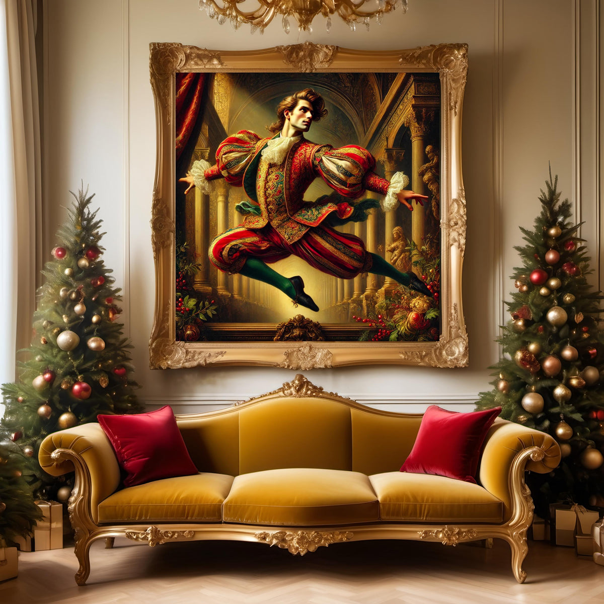 Ten Lords a-Leaping Print: Victorian Christmas Nobleman Artwork (Digital Download)