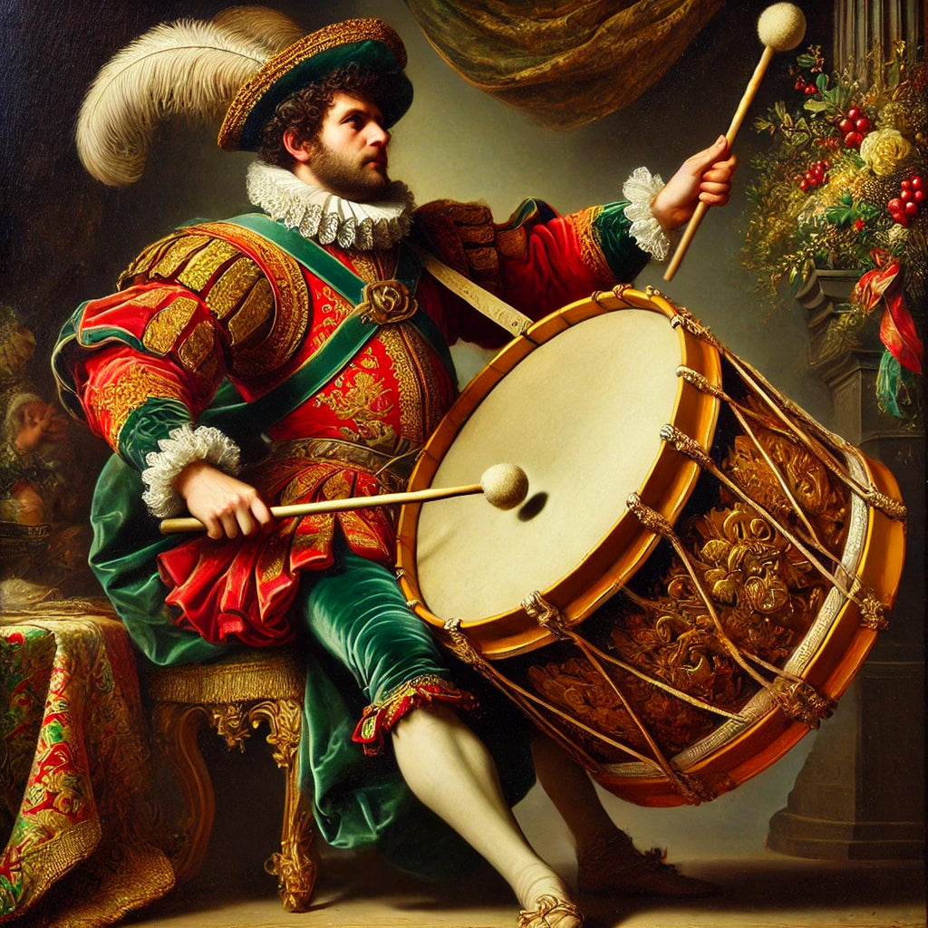 Victorian Drummer Christmas Art: Festive Holiday Decor (Digital Download)