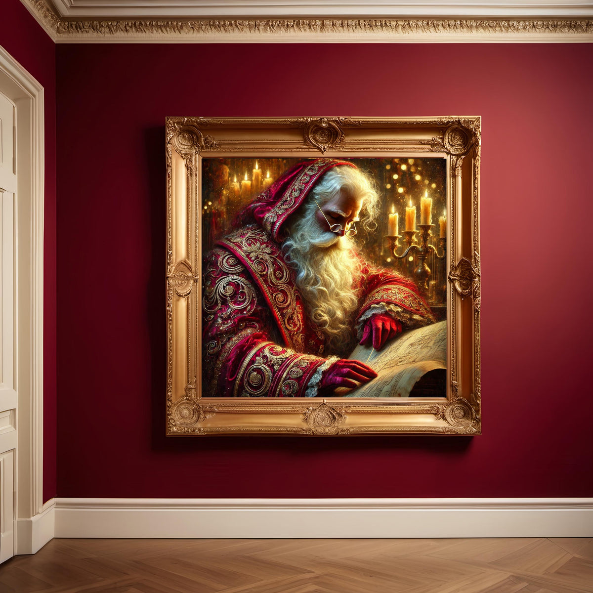 Victorian Santa Claus Print: Nostalgic Christmas Wall Art (Digital Download)