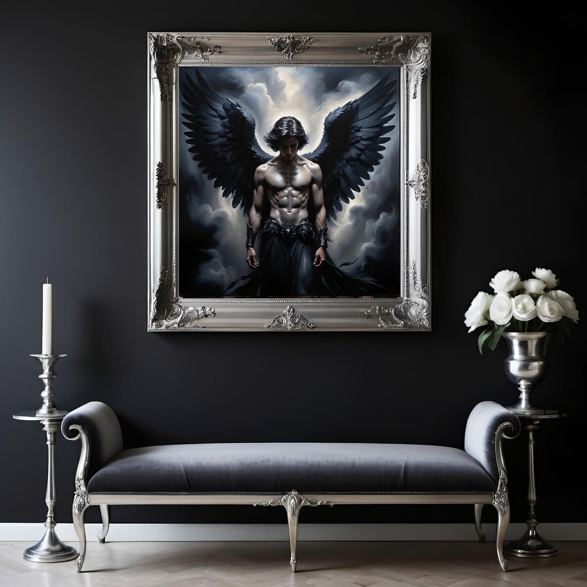 Dark Angel Warrior Art: Gothic Fantasy Decor (Digital Download)