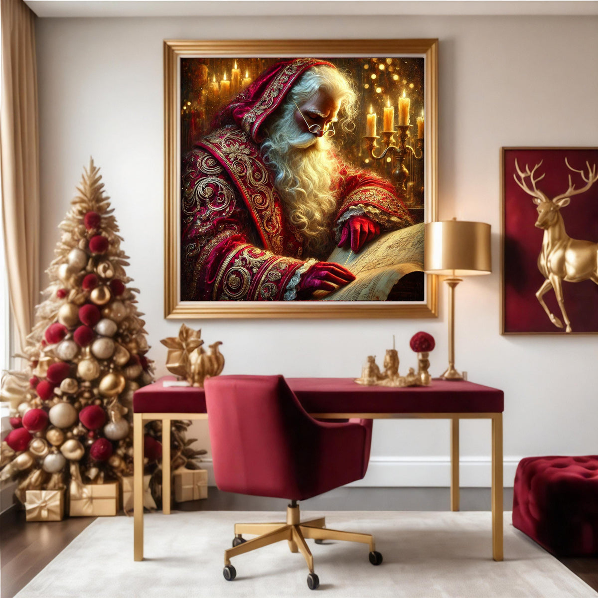 Victorian Santa Claus Print: Nostalgic Christmas Wall Art (Digital Download)