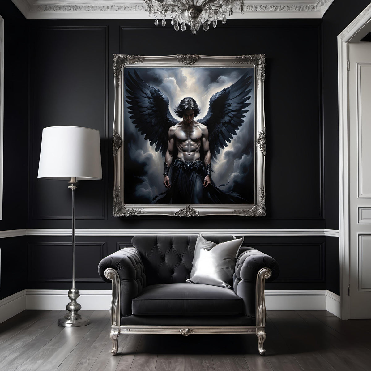 Dark Angel Warrior Art: Gothic Fantasy Decor (Digital Download)