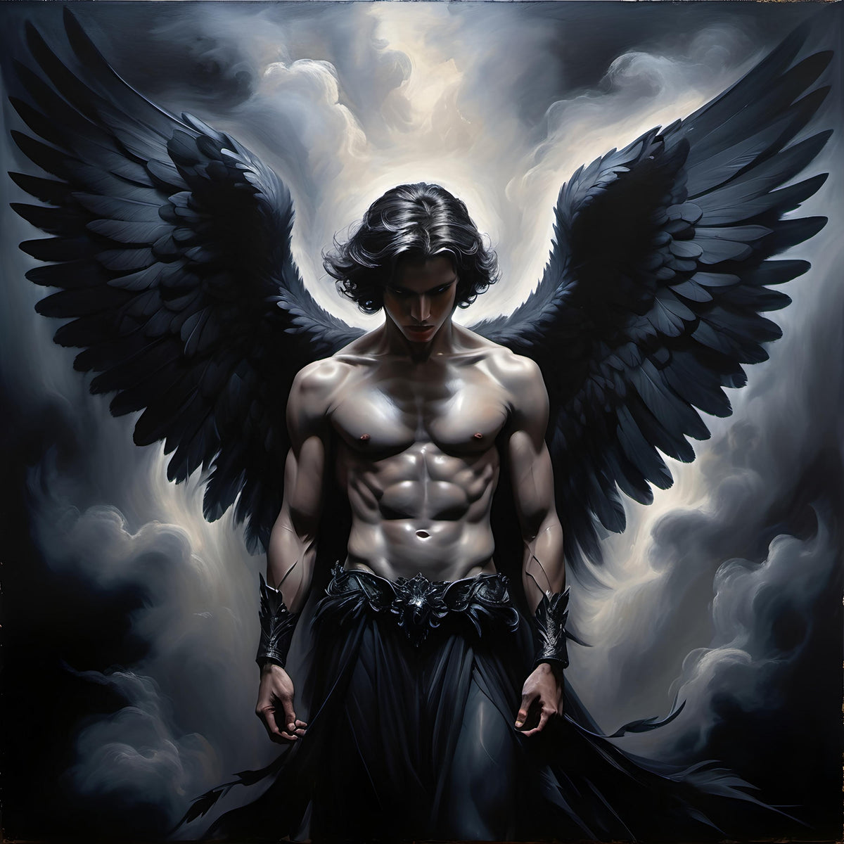 Dark Angel Warrior Art: Gothic Fantasy Decor (Digital Download)