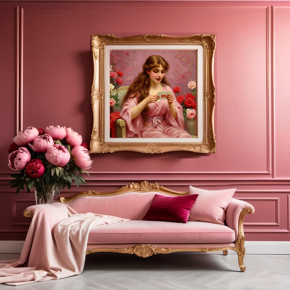 Victorian Love Letter Art Print: Romantic Valentine's Gift (Digital Download)