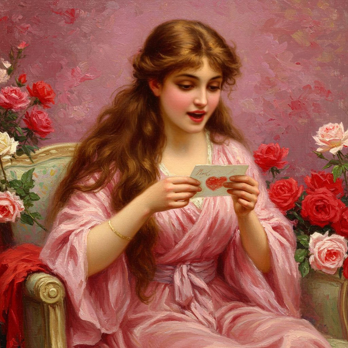 Victorian Love Letter Art Print: Romantic Valentine's Gift (Digital Download)