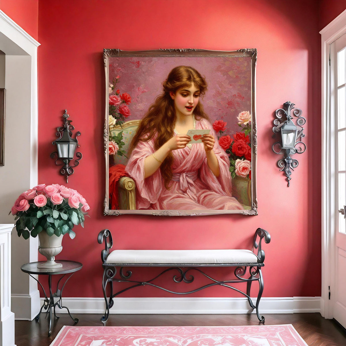 Victorian Love Letter Art Print: Romantic Valentine's Gift (Digital Download)