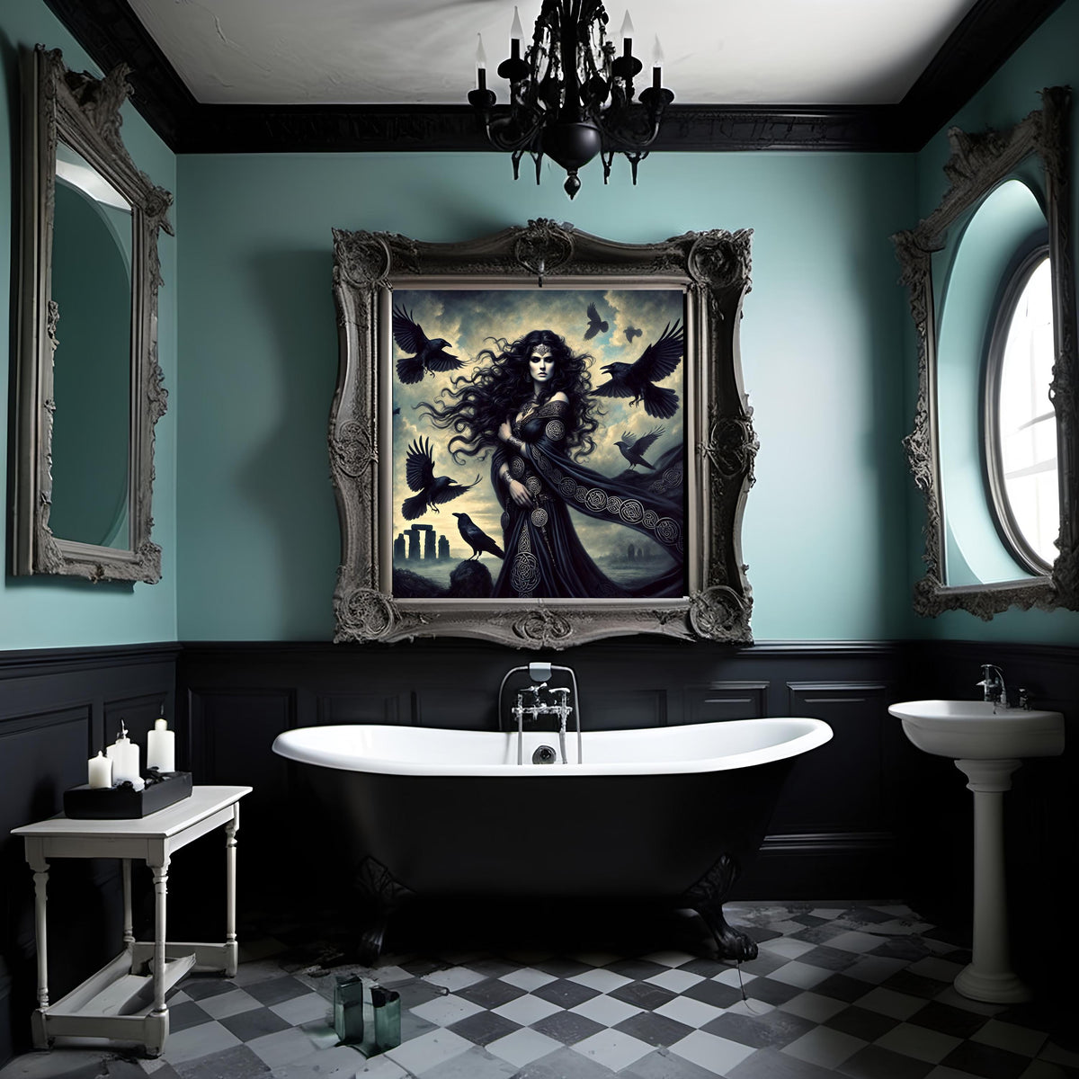 The Morrígan Print: Celtic Goddess of War, Raven Queen (Digital Download) 2