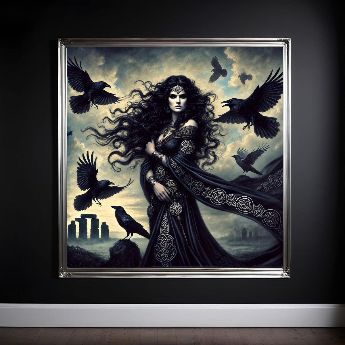 The Morrígan Print: Celtic Goddess of War, Raven Queen (Digital Download) 2