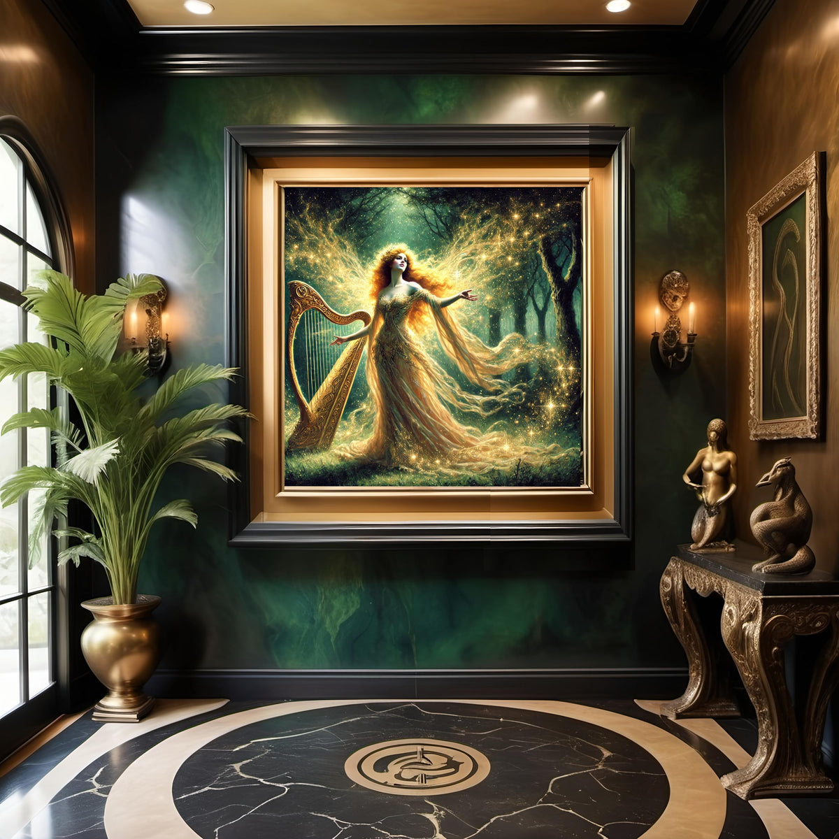 Brigid Art Print: Celtic Goddess of Fire, Irish Mythology (Digital Download)