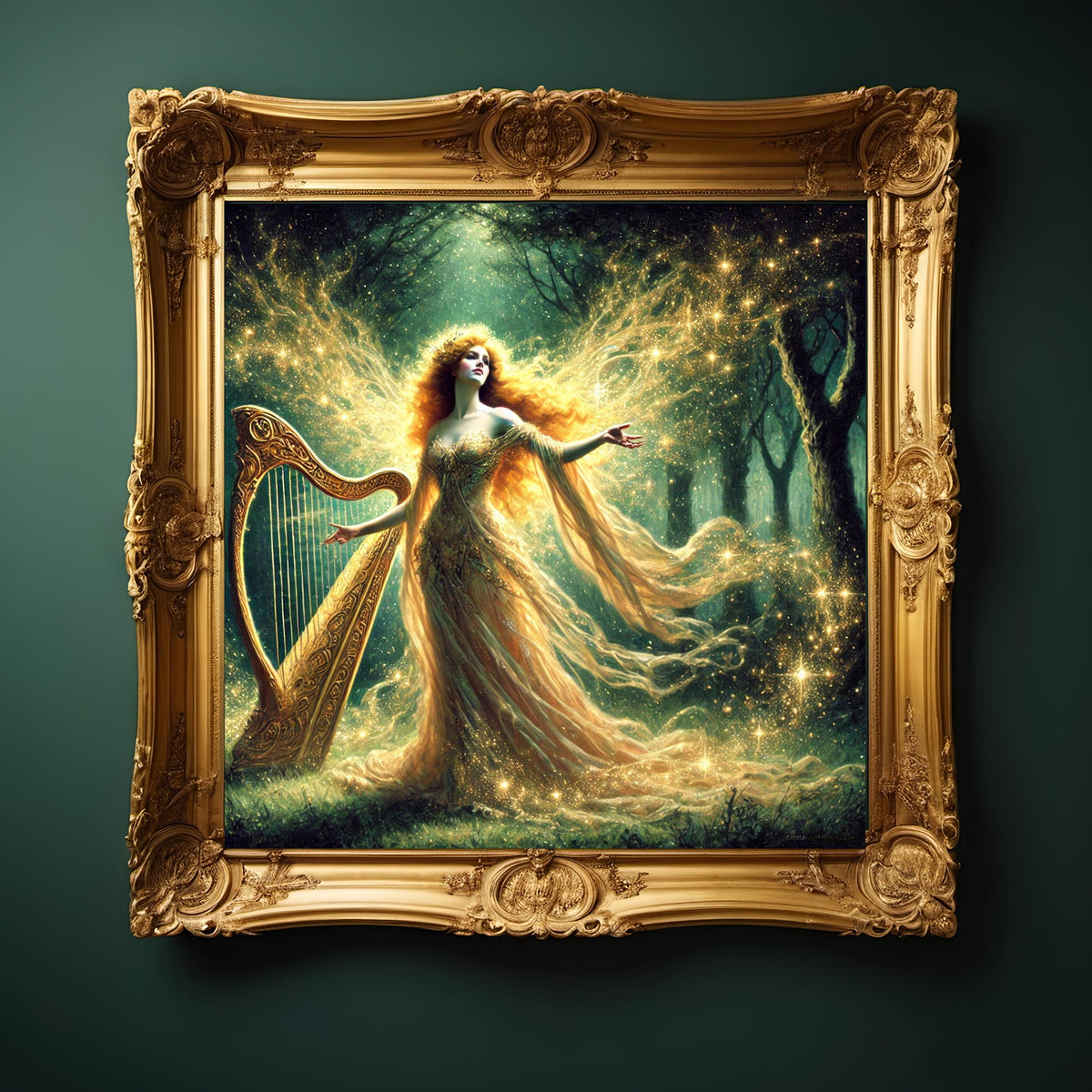Brigid Art Print: Celtic Goddess of Fire, Irish Mythology (Digital Download)